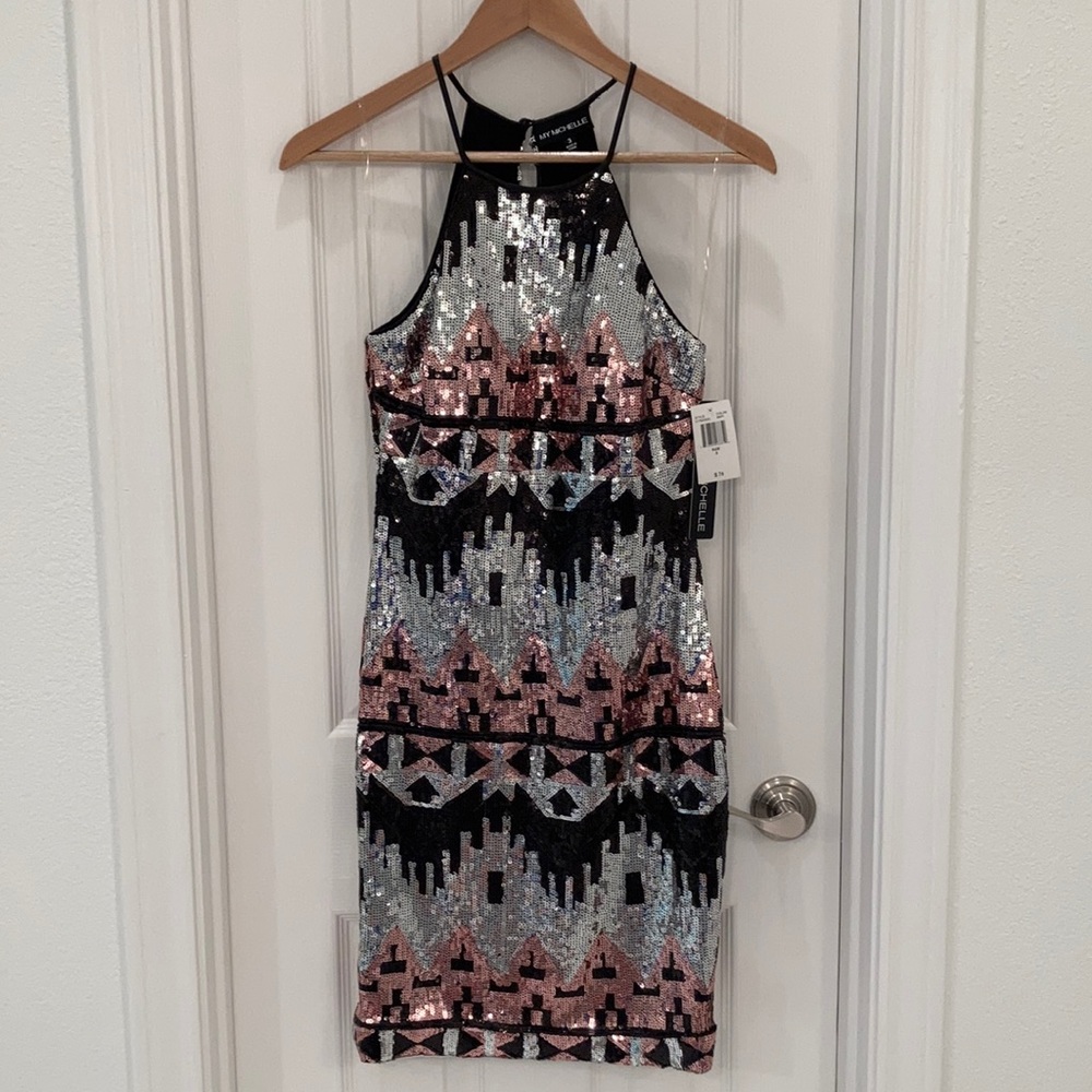 My Michelle sequin bodycon dress, size 3